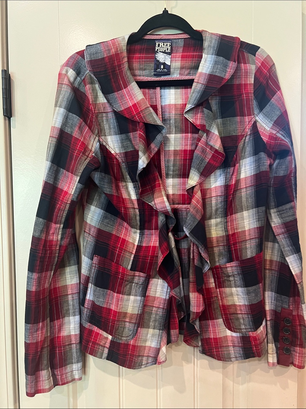 Free People Liberty Ruffle Jacket - Picture 3 of 6